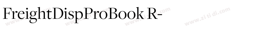 FreightDispProBook R字体转换